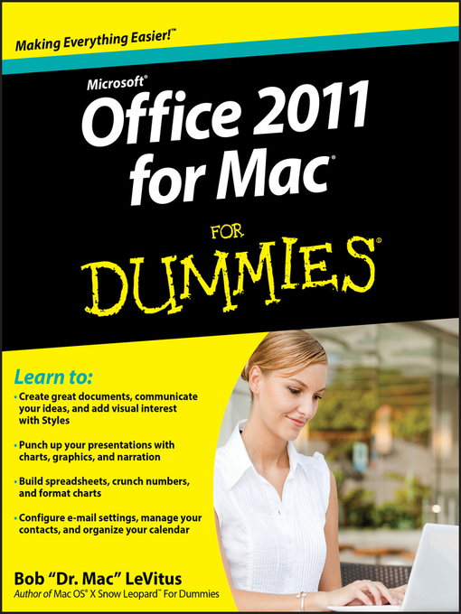 Title details for Office 2011 for Mac For Dummies by Bob LeVitus - Wait list